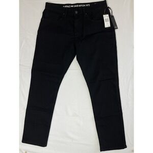 Buffalo David Bitton Ash-X Jeans Men's 34x30 Black Wash Slim Stretch Denim NWT